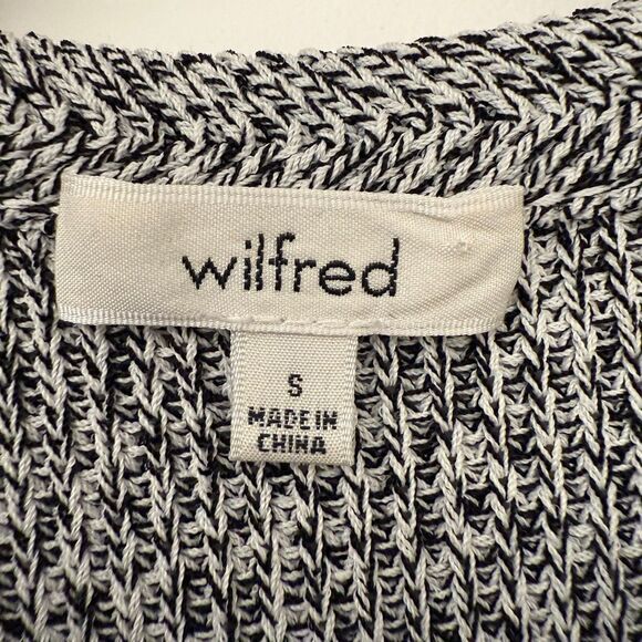 Aritzia Wilfred Palmier Salt and pepper sweater sleeveless size small - Picture 3 of 6